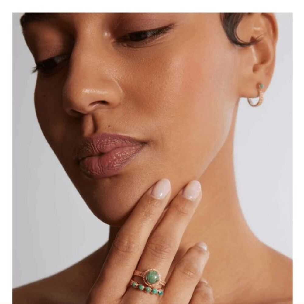 Anna Beck Turquoise Multi-Stone Stacking Ring- size 6 - Picture 3 of 9